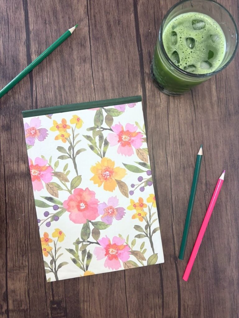 Handmade Floral Hardcover Sketchbook