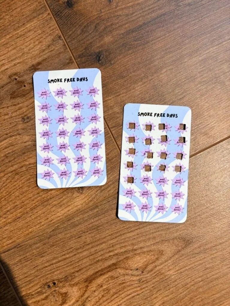 Punch Card Habit Trackers - Handmade Reward Cards For Goal Tracking