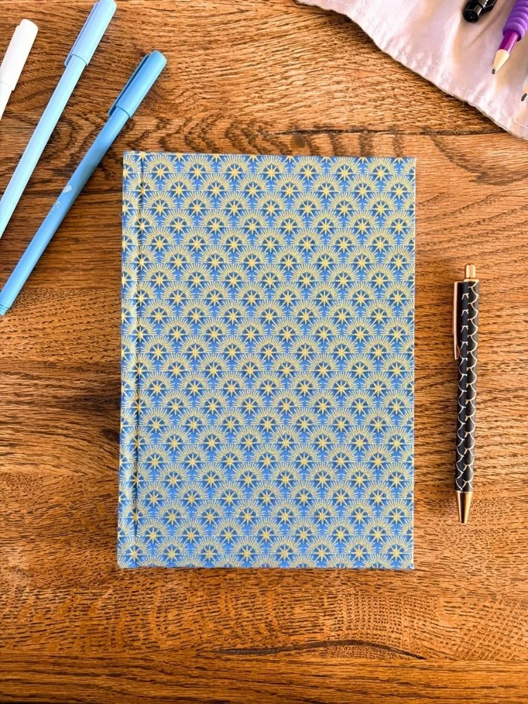 Golden Sun Hardcover Notebook - Handmade A5 Journal