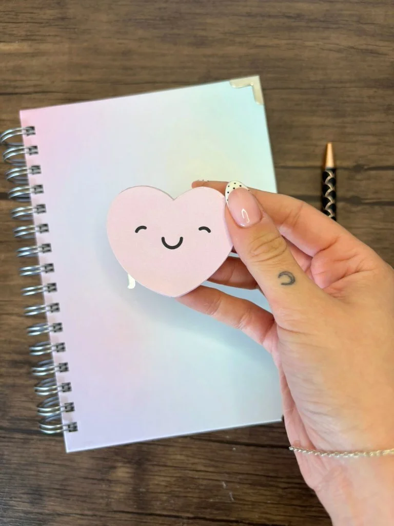 Cute Handmade Kawaii Heart Memo Pad