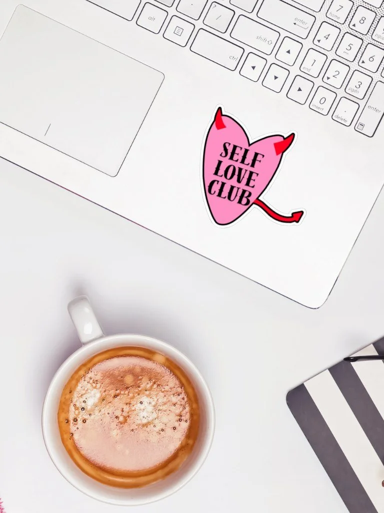 Self Love Club - Cute Tattoo Inspired Vinyl Sticker