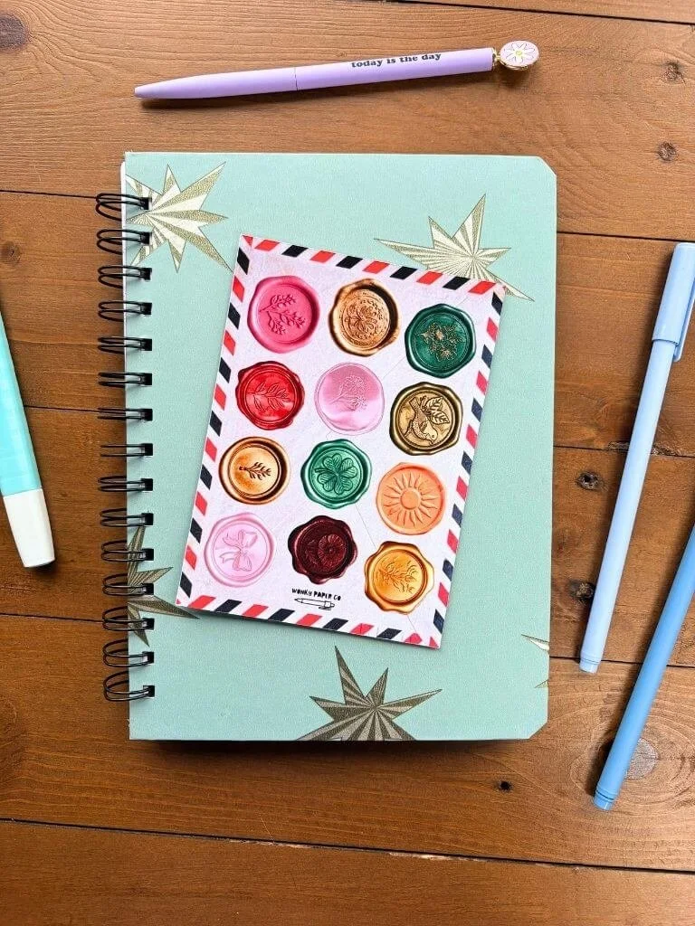 Metallic Wax Seal Sticker Sheet