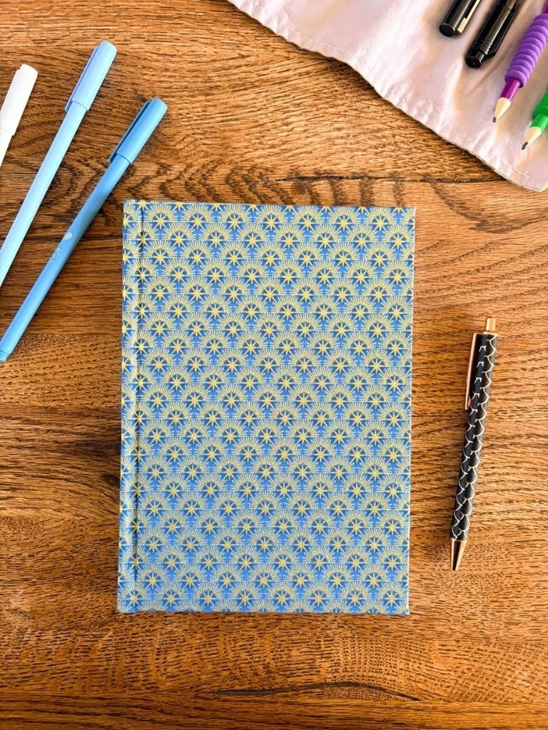 Golden Sun Hardcover Notebook - Handmade A5 Journal