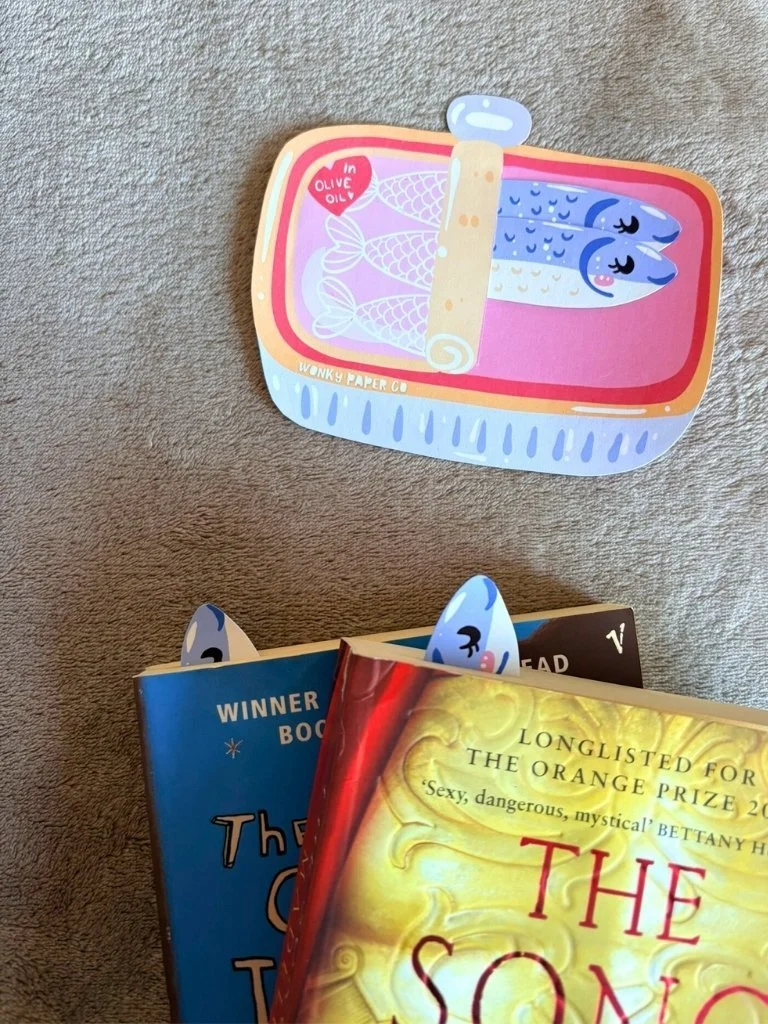 Handmade Bookmark Set of 4 Sardine Bookmarks