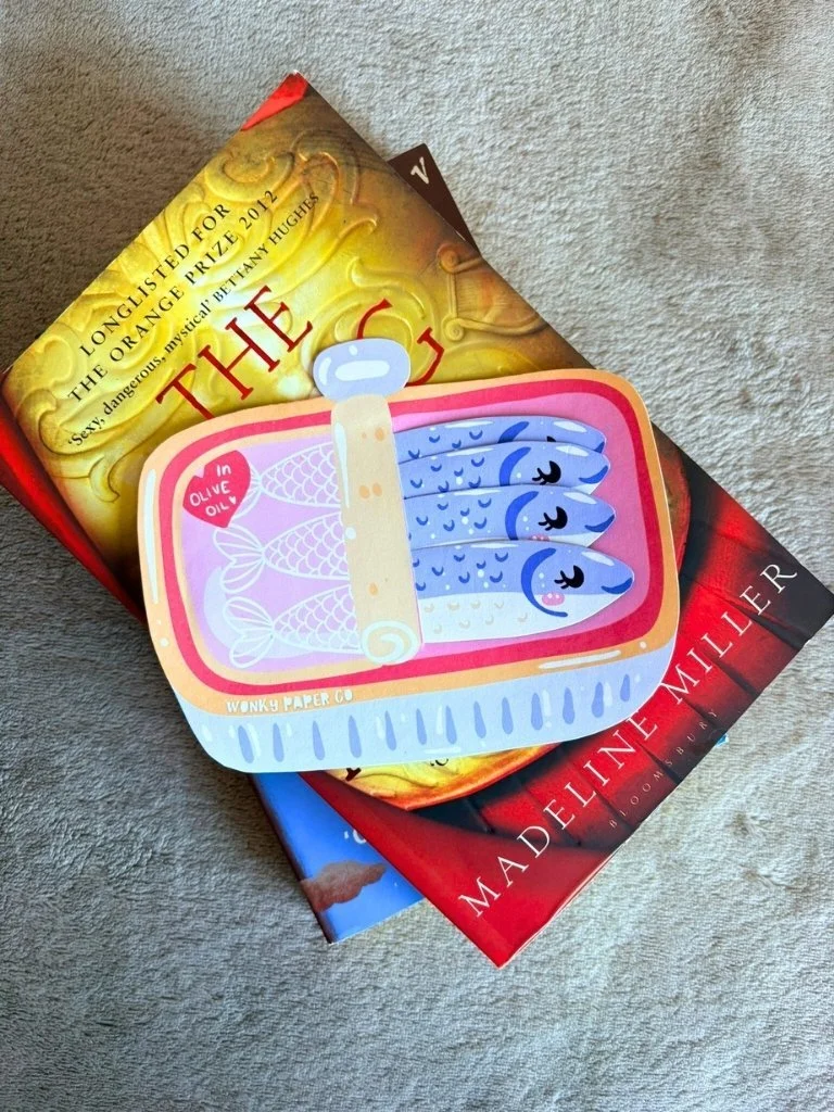 Handmade Bookmark Set of 4 Sardine Bookmarks