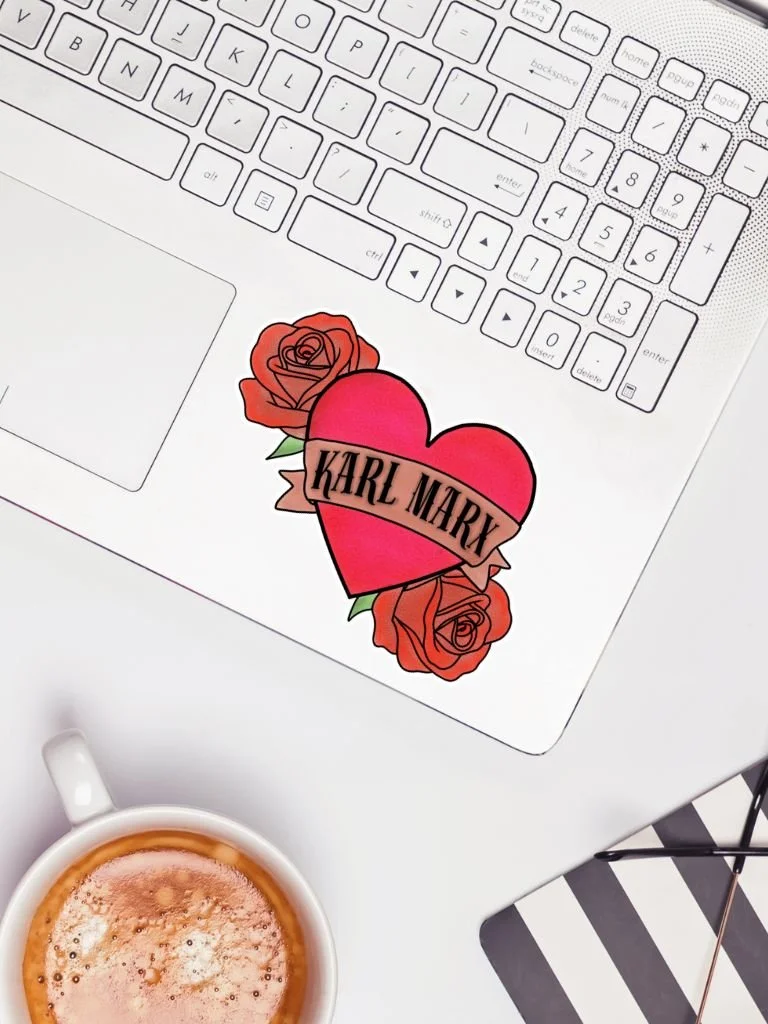 I Love Karl Marx Sticker