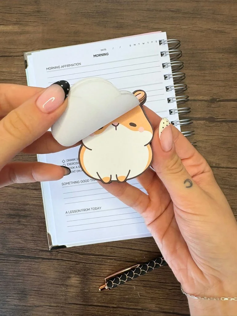 Cute Mini Hamster Memo Pad - Cute Tiny Tear Off Notepad