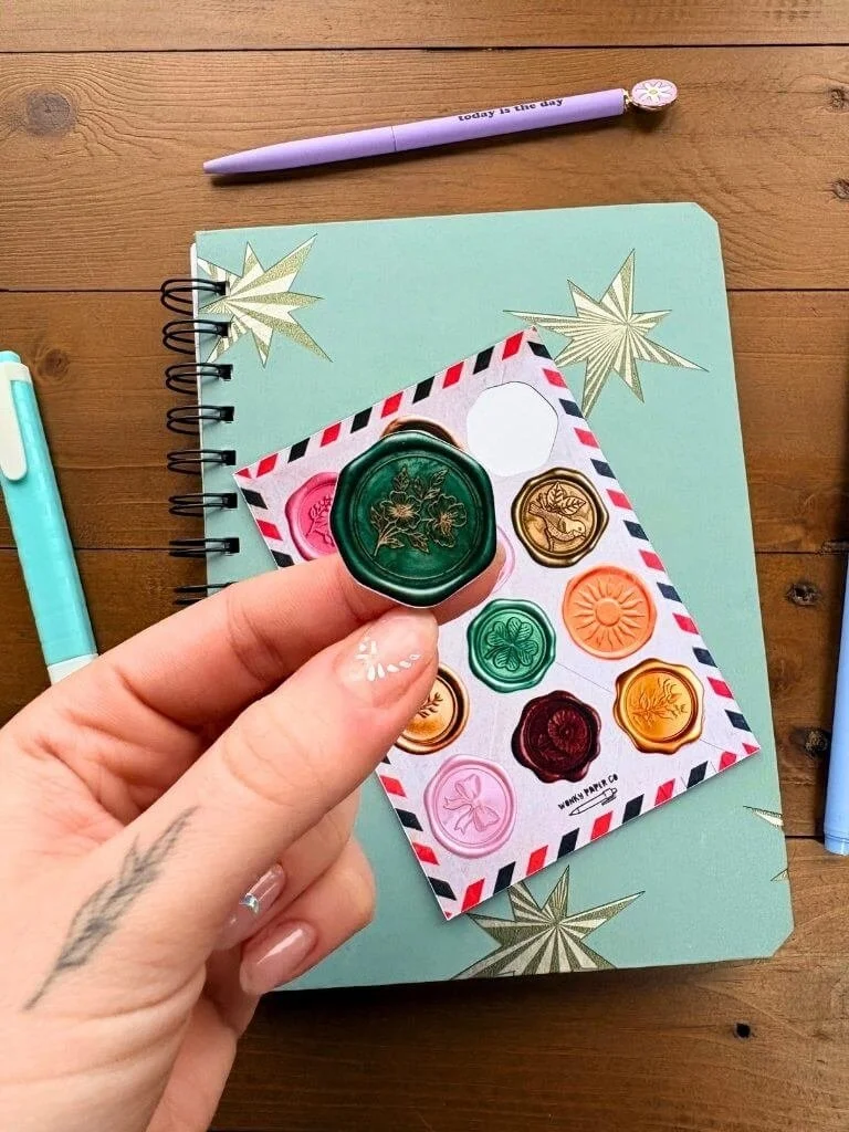 Metallic Wax Seal Sticker Sheet