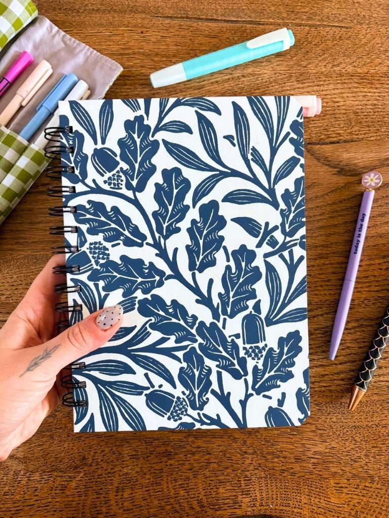 Handmade Nature Themed Hardcover Spiral Bound Notebook