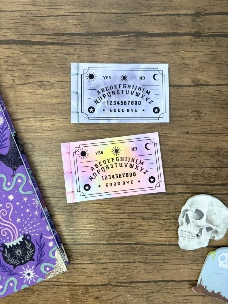Mini Handmade Ouija Board Notebook | Halloween Stationery