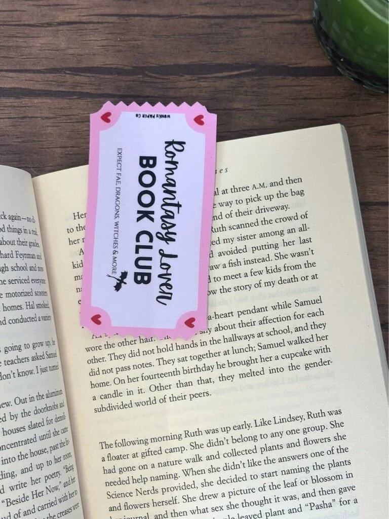 Handmade Bookmark For Romantasy Readers, Smut Fae Themed Bookmark