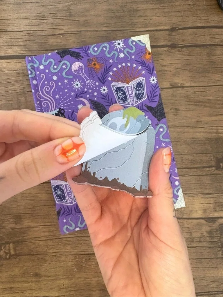 Handmade Tombstone Tear Off Memo Pad | Halloween Stationery