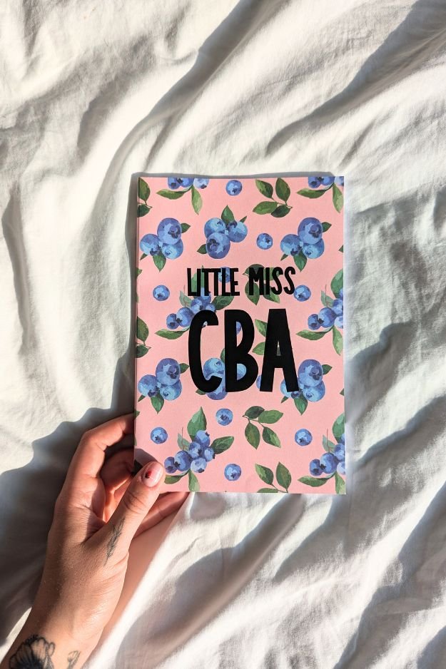 Handmade Softcover Notebook With Pink Cover And Sarcastic Quote