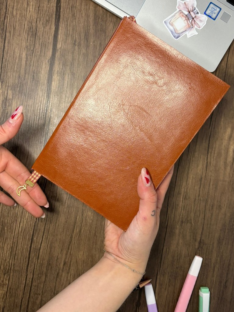 Handmade Faux Leather Journal With Lined Pages