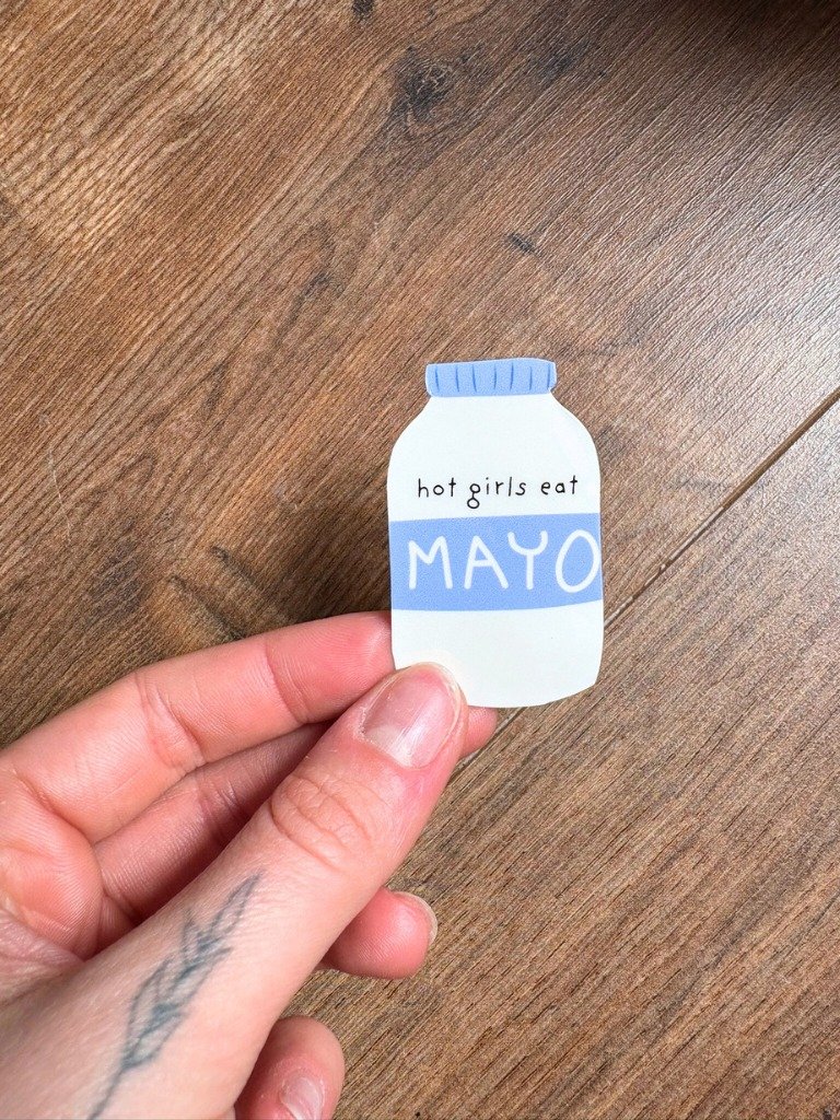 Hot Girls Eat Mayo - Mayo Lover Vinyl Sticker