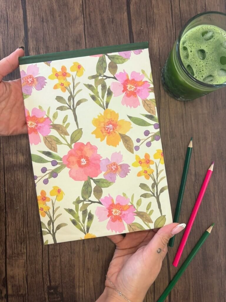 Handmade Floral Hardcover Sketchbook