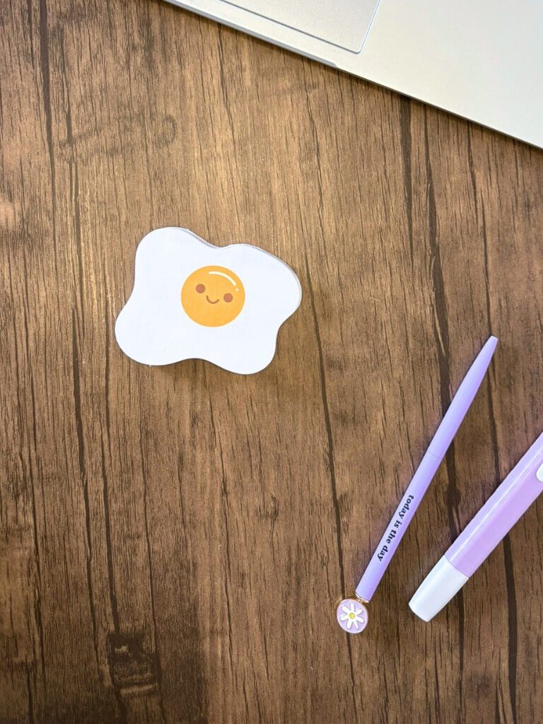 Fried Egg Memo Pad | Cute Kawaii Mini Notepad