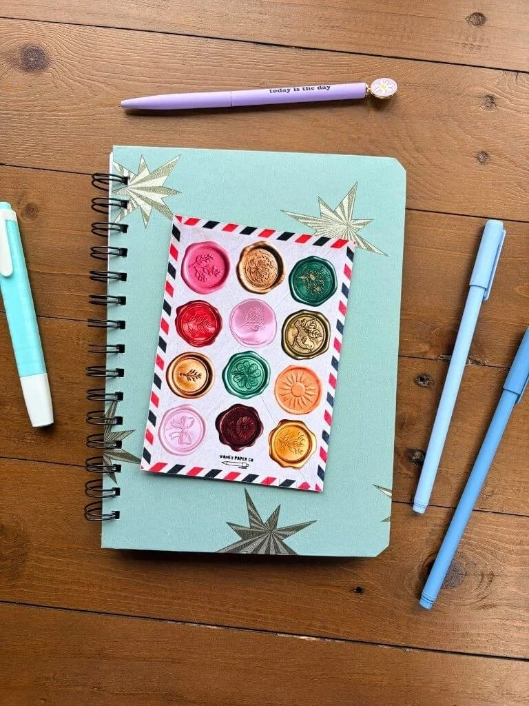 Metallic Wax Seal Sticker Sheet