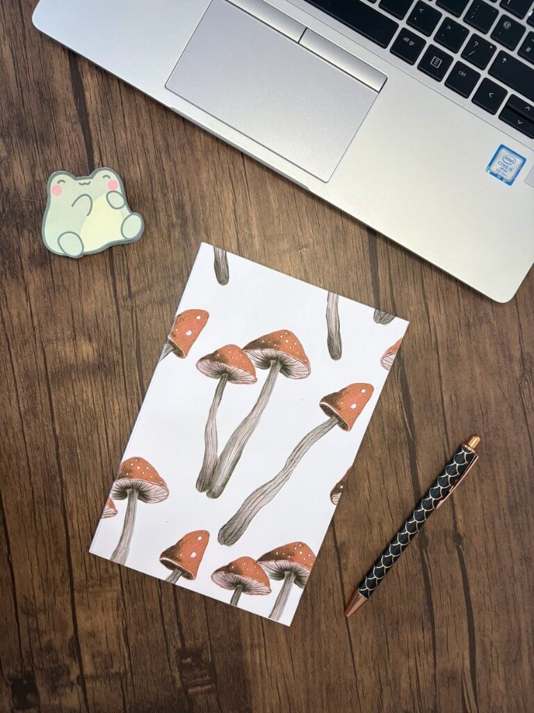 Softcover Mushroom Notebook