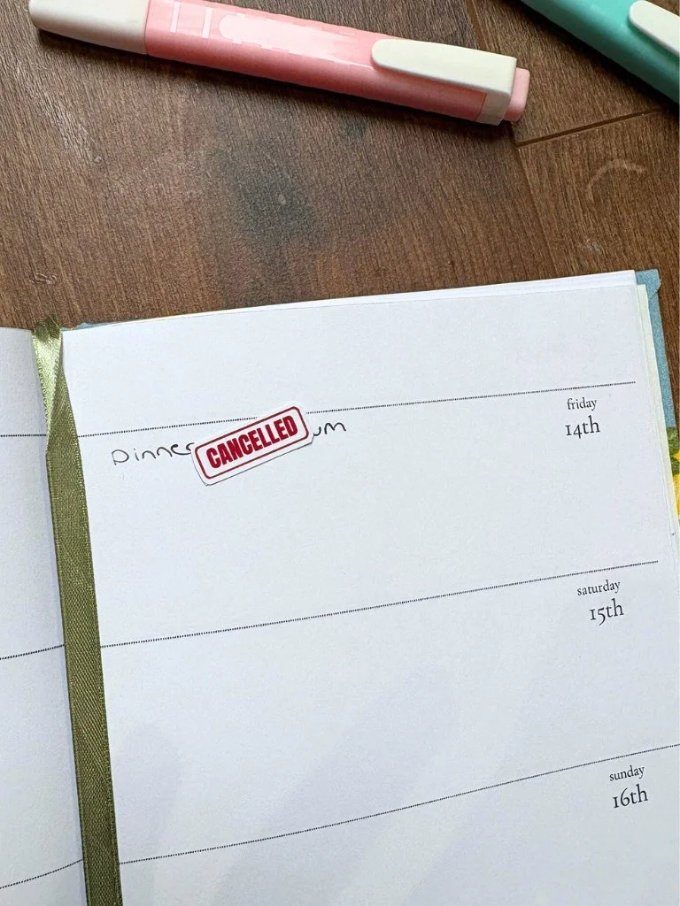 Change Of Plans Calendar Stickers - Cancelled And Rescheduled Planner Stickers
