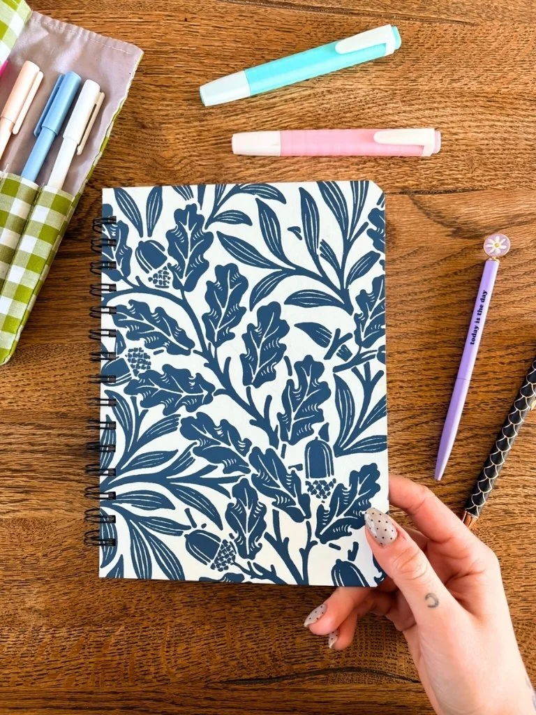 Handmade Nature Themed Hardcover Spiral Bound Notebook