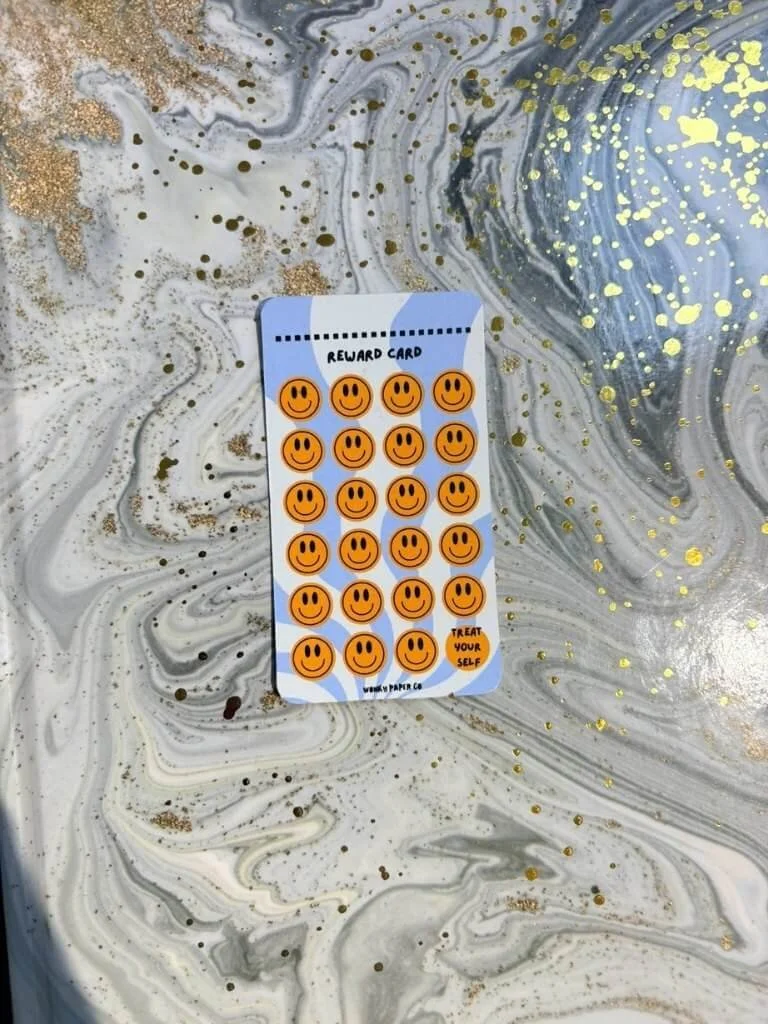 Punch Card Habit Trackers - Handmade Reward Cards For Goal Tracking