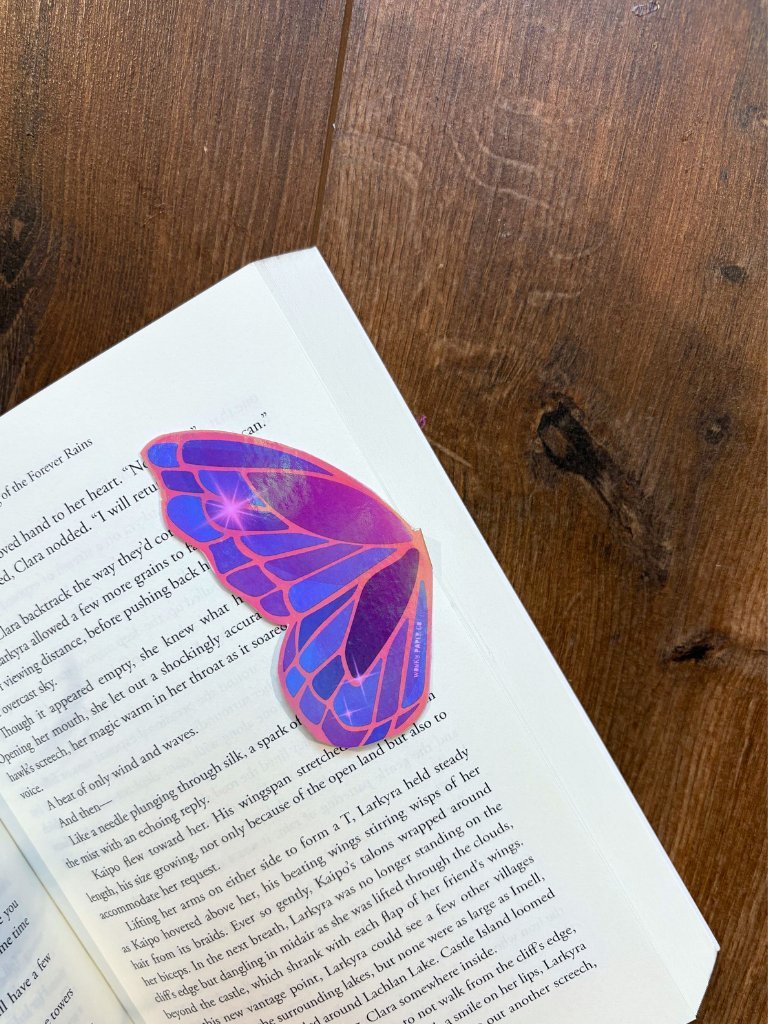 Magnetic Butterfly Bookmark - Handmade Butterfly Wing Magnetic Page Keeper