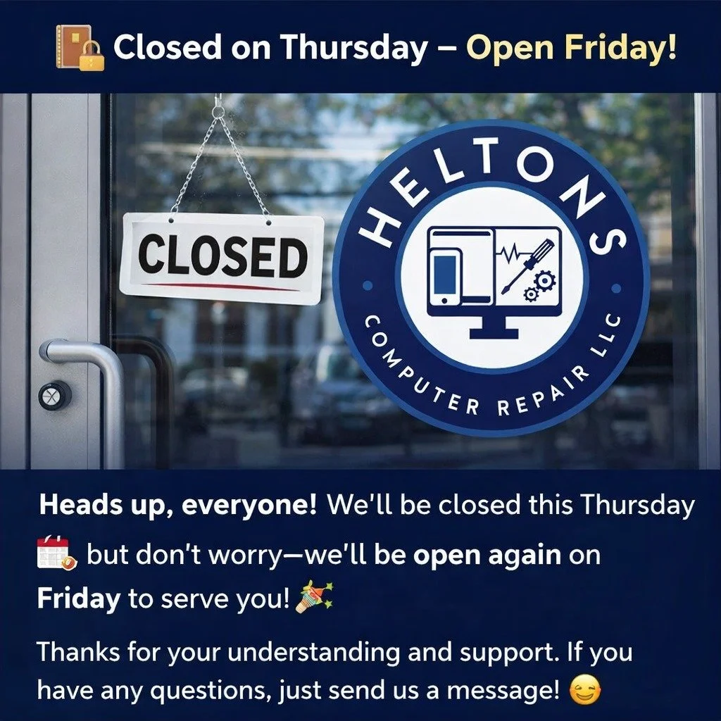 Heads up, everyone!
We&rsquo;ll be closed this Thursday 🗓️, but don&rsquo;t worry&mdash;we&rsquo;ll be open again on Friday to serve you! 🎉

Thanks for your understanding and support. If you have any questions, just send us a message! 💬
See you Fr