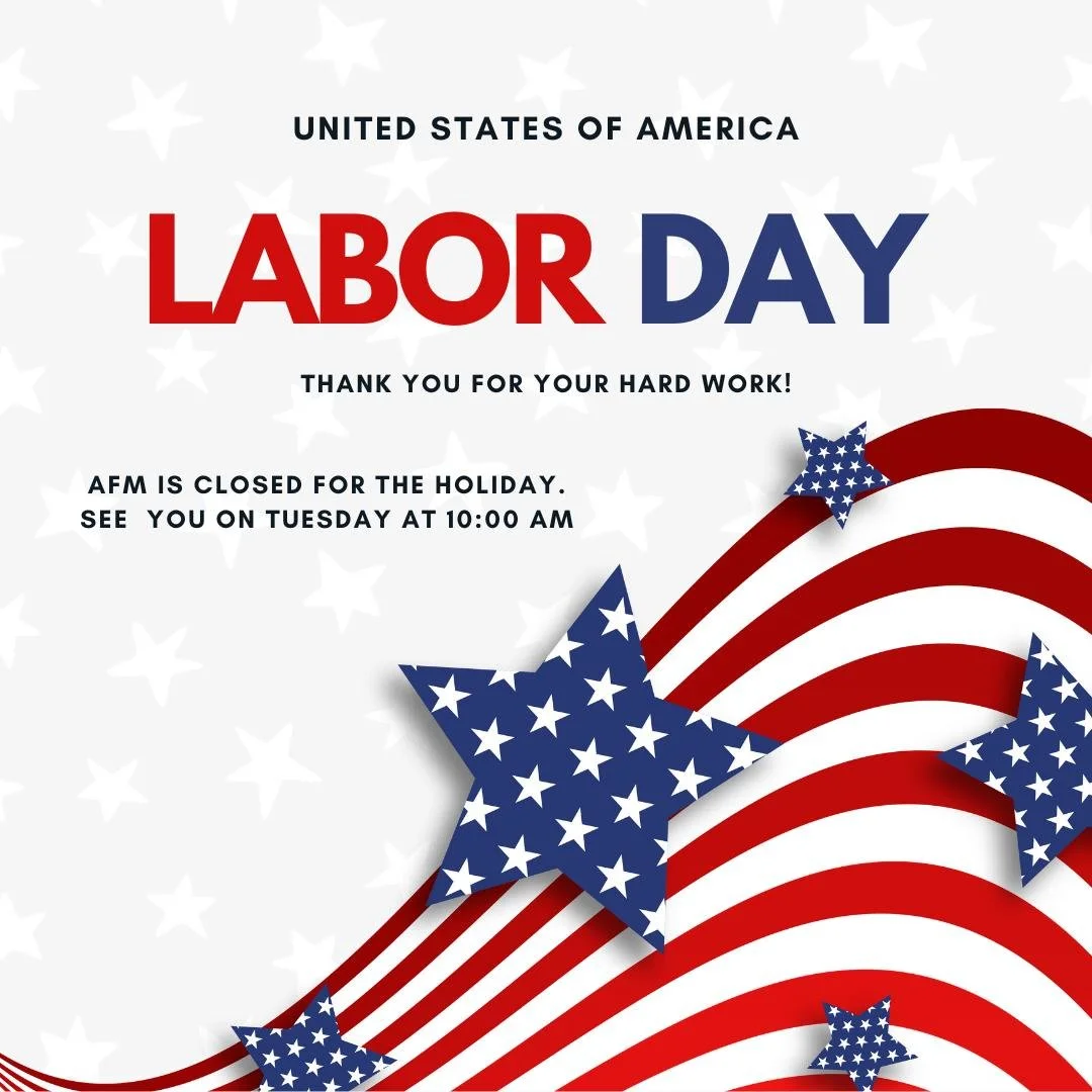 Be safe today! AFM is out of the office for the holiday. 🇺🇸🦅