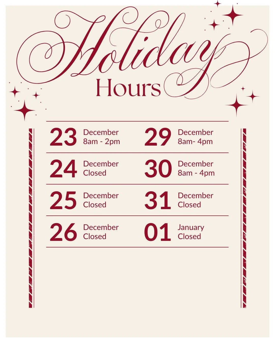 ❄️Mark it down and plan ahead!