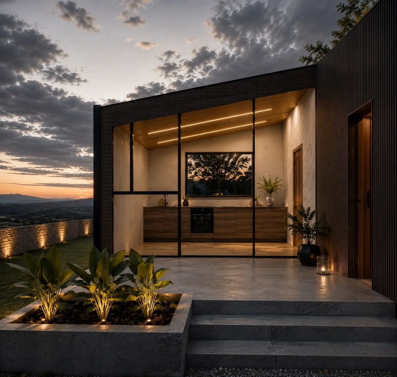 Vista interior de Samay Glamping conectada con el paisaje