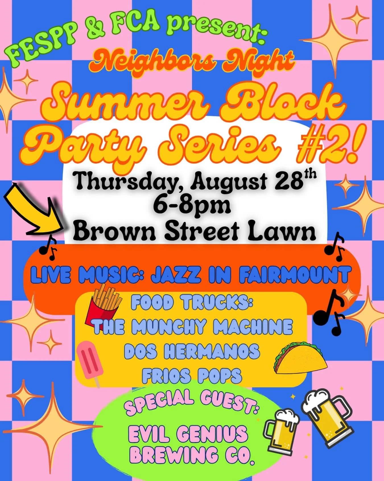 Get ready for Summer Block Party Series #2! 🎉☀️ Food, music, games &amp; good vibes! Don&rsquo;t miss it, Thursday August 28th 6-8pm!  #SummerBlockParty #CommunityStrong