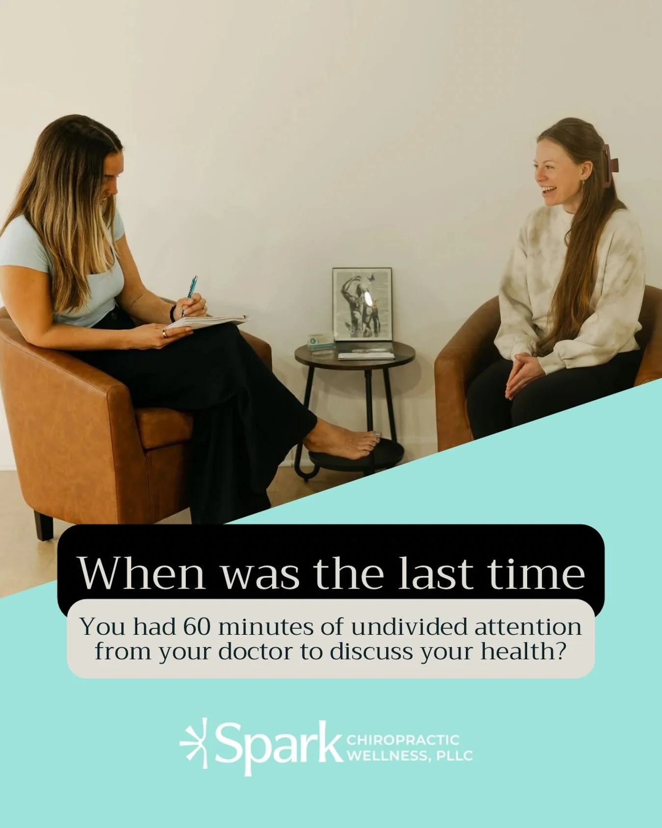 Are you sick of seeing providers that feel like they don&rsquo;t give a sh*t? Because we are. 

At Spark, you get undivided attention from Dr. Lexi for the full length of your visit. We take a full 60 minutes for your initial exam because we want to 