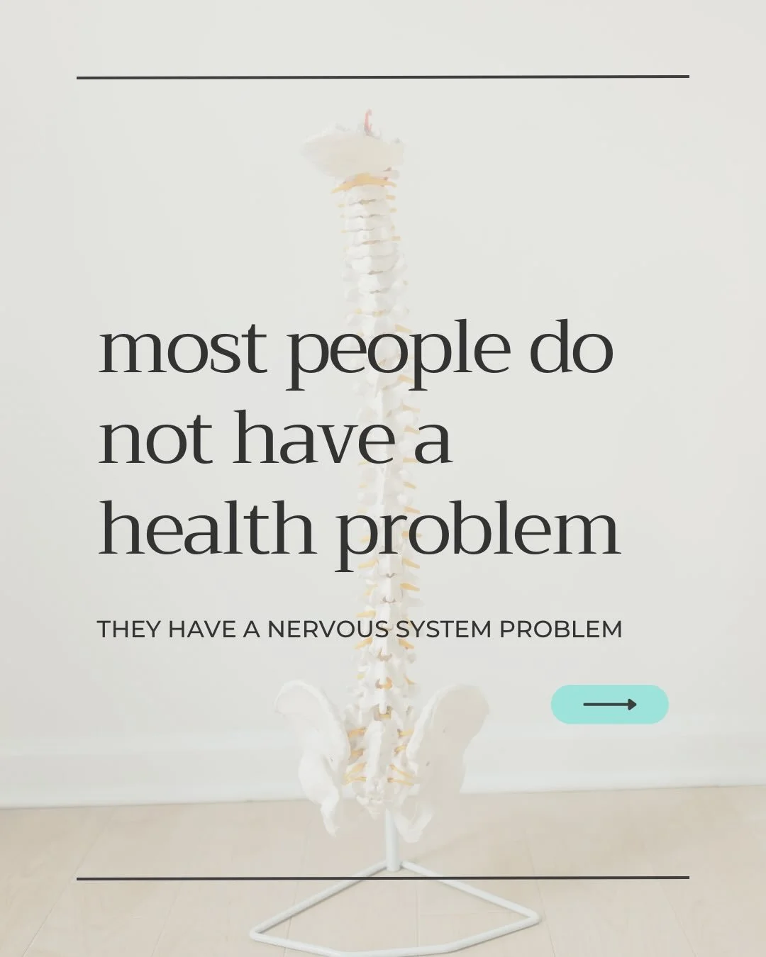 Fix the foundation, and all the smaller pieces take care of themselves. 

Stop chasing symptoms and start addressing the real root cause. 

Book your appointment to get started today. 
.
#nervoussystem #health #wellness #chiropractic