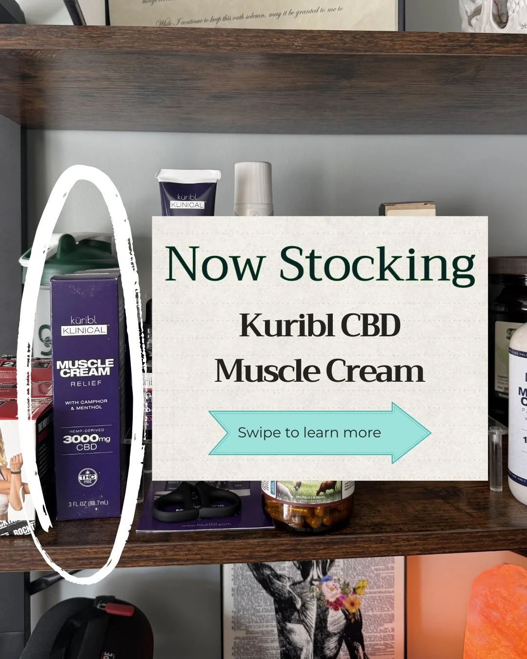 Joint pain or sore muscles? Try out this @kuribl_klinical muscle cream at your next visit!

It can help support the work we do in office and provide relief between appointments where needed.