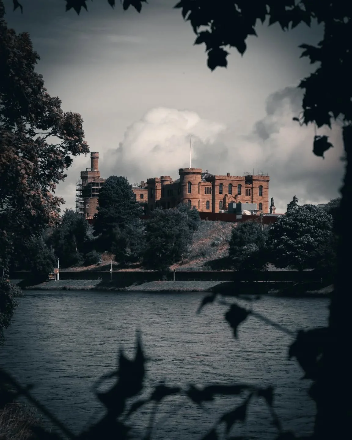 Inverness castle framed