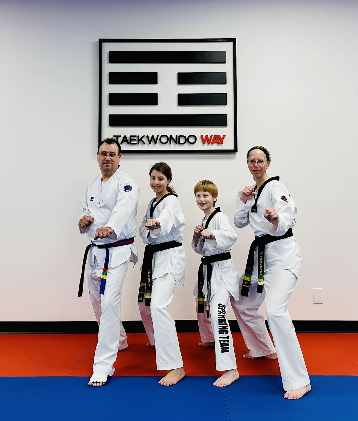 This amazing Black Belt family has been waiting patiently for our Bothell location to open. Last night they got the chance to get some of the first kicks in at your new studio. Thanks for coming!