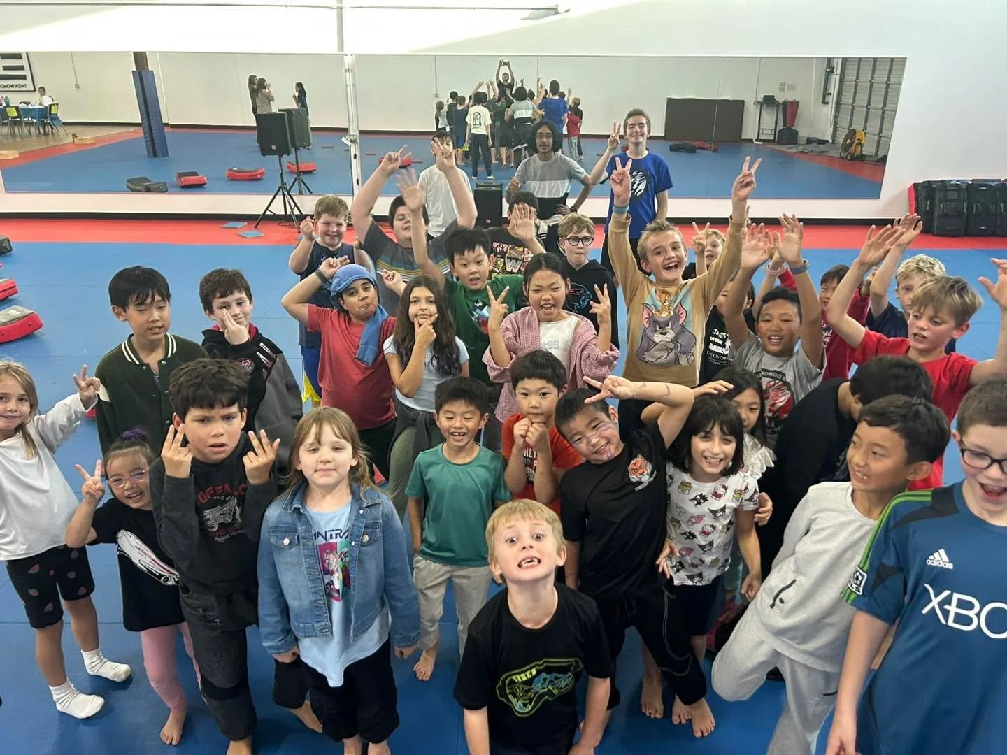 We had Parents Night Out this weekend! All the kids had tons of fun playing games, coloring, doing some taekwondo, and watching K-Pop Demon Hunters! We hope to see you all at the next parents night out!