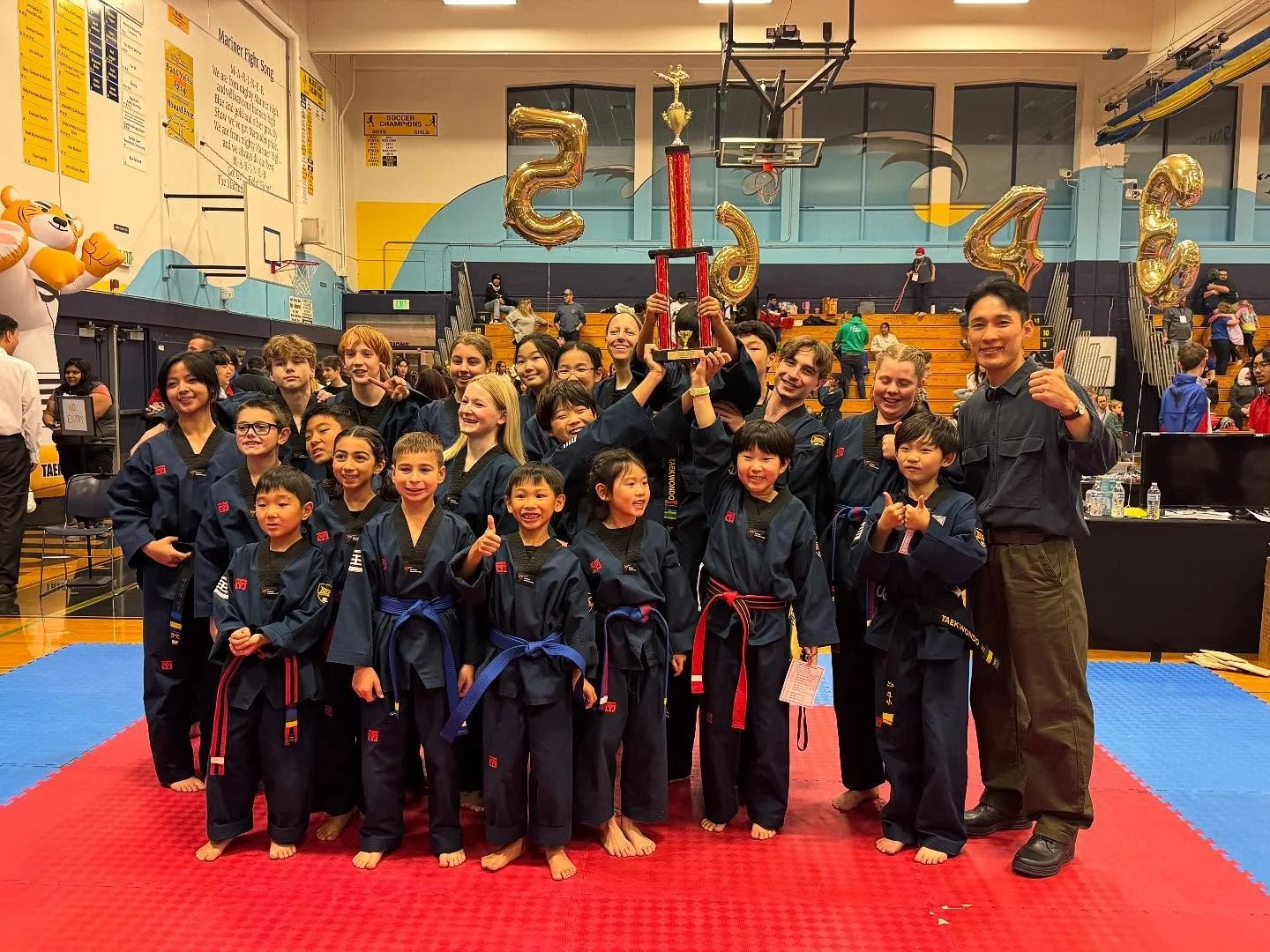 The Bothell Demo Team&rsquo;s very first tournament debut was absolutely amazing! I wonder if you guys knew that Master Jung&rsquo;s hands were shaking while playing the music, and Instructor Kim&rsquo;s hands were trembling while recording! Thank yo
