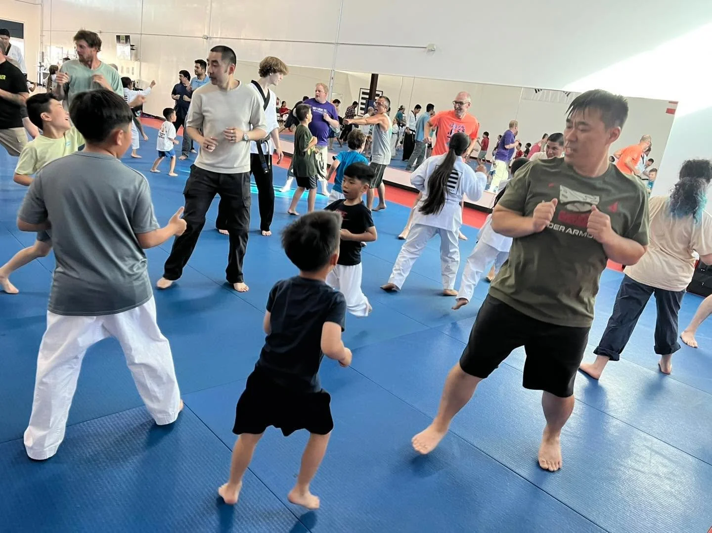 Last night was Dodgeball with Dads! All of our kids and dads had fun learning some taekwondo and playing dodgeball! The rest of this month is free for dads to come and try class so come while you can! More pictures to come soon!