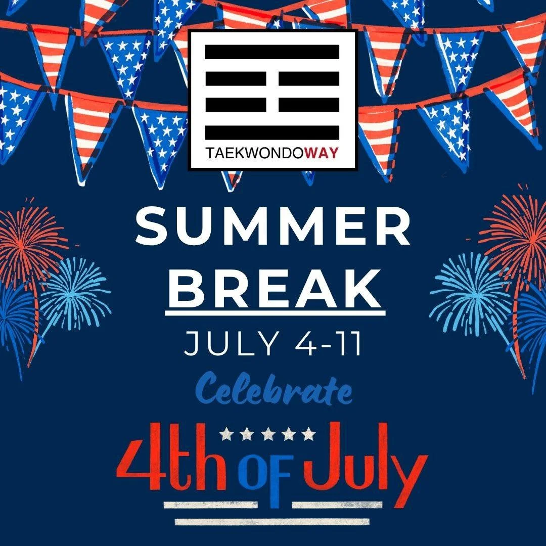 Just a reminder that we are open this week through Friday, then we will be closed for our Summer Break. We hope to see you in class before the holiday.