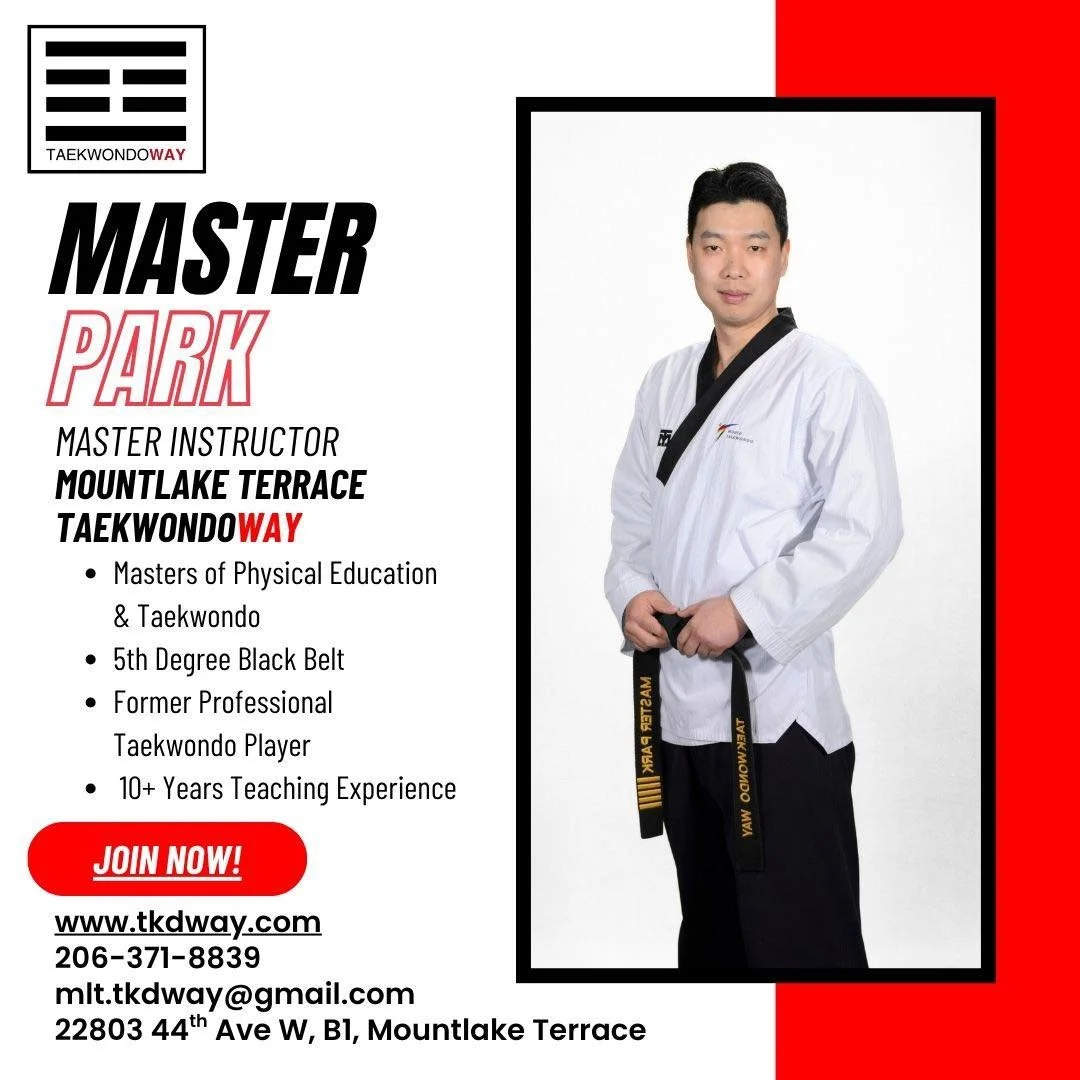 Master Park has been teaching and training at our Mukilteo studio for the past 3 years. He&rsquo;s excited to take the lead at our new Mountlake Terrace location!