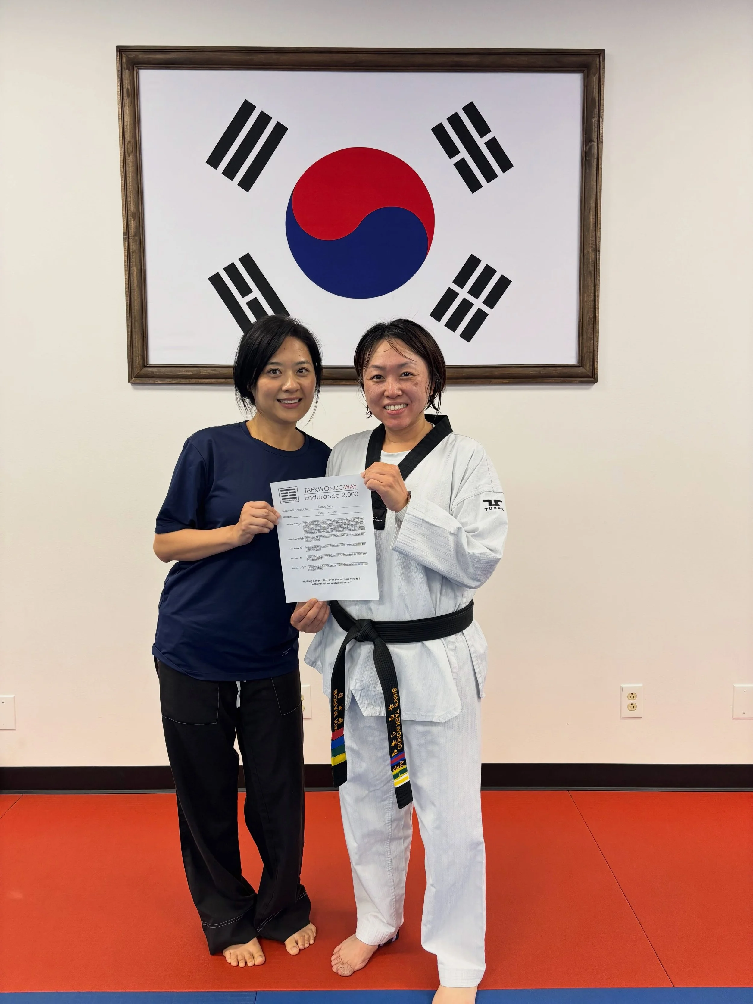 The path to becoming a black belt is long and grueling, but you&lsquo;re almost there! Big round of applause to all the students who powered through the endurance training.
