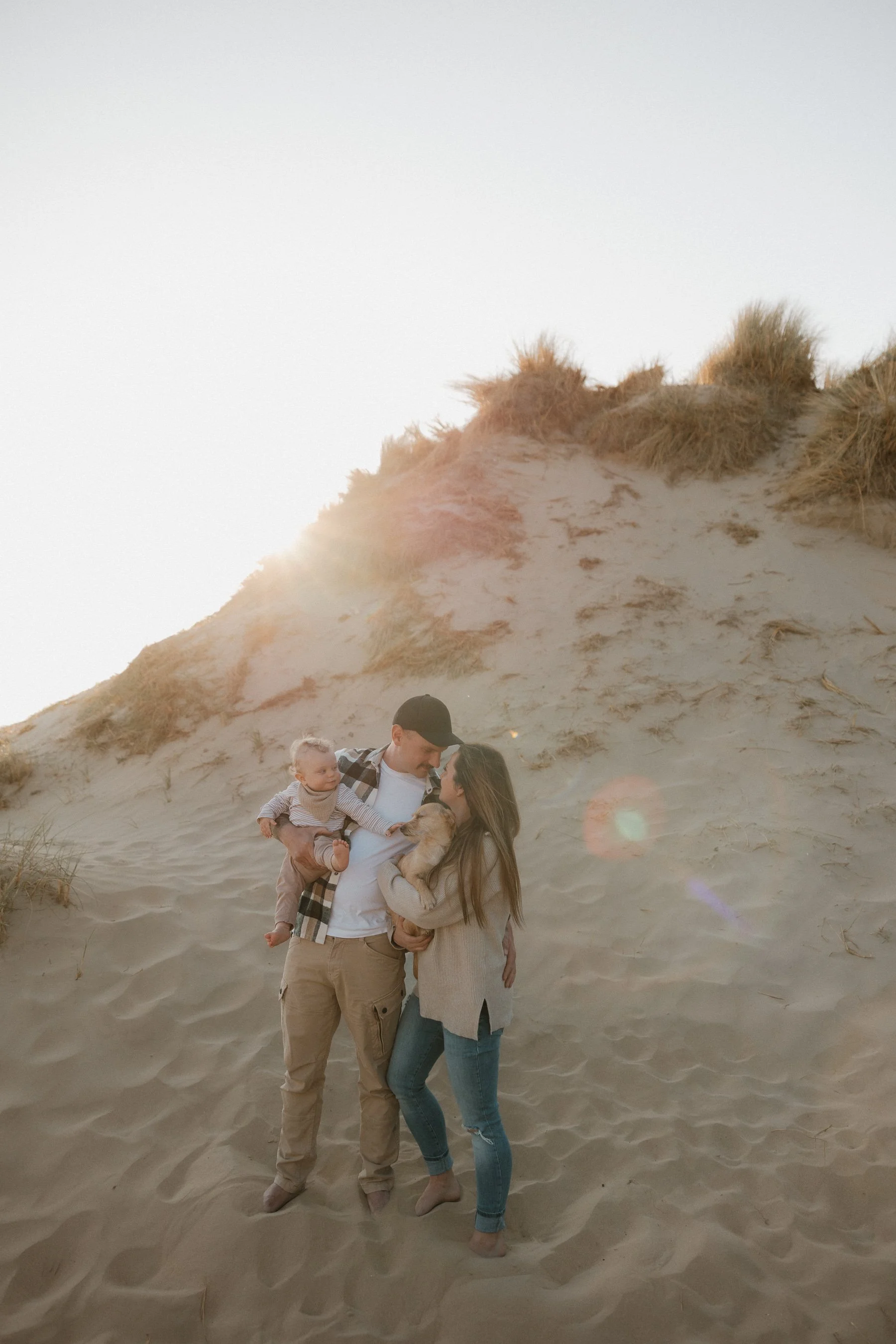 Familienfotoshooting in den Dünen von Zandvoort, Niederlande