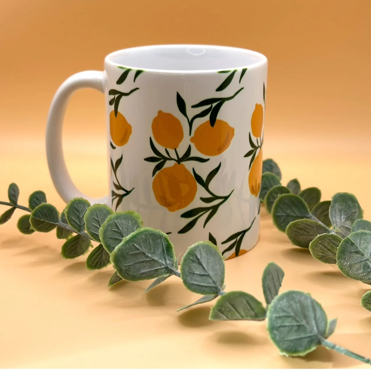 Lemon Print Mug