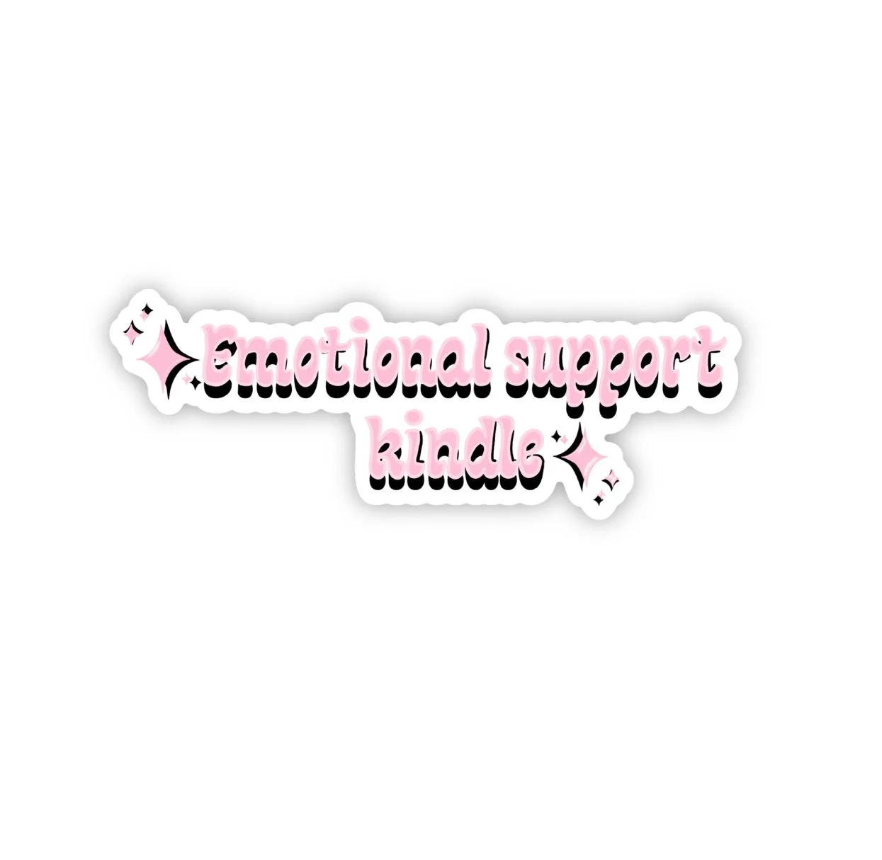 Emotional Support Kindle Sticker