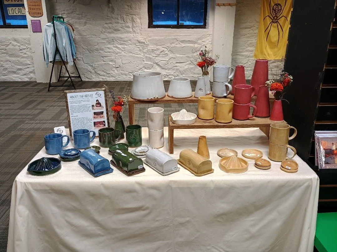 Freshly restocked at @a.w.d.studios in downtown Portland!  They're constantly filling the shop with new vendors, so go check them out this weekend! 😍

#portlandmainde #mainemade #madeinmaine #mainemakers #mainepottery #shoplocal