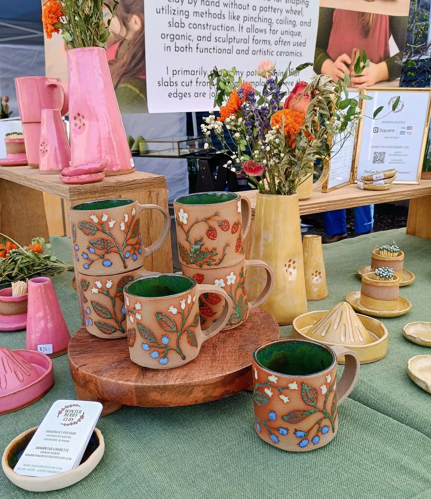 Just feelings lots of love and thankfulness for these market days!  I get to meet so many wonderful people, have fun little chit chats, and get to talk shop with fellow potters. 🤩

Find me at my next market this weekend:

&bull; May 23rd-24th &bull;