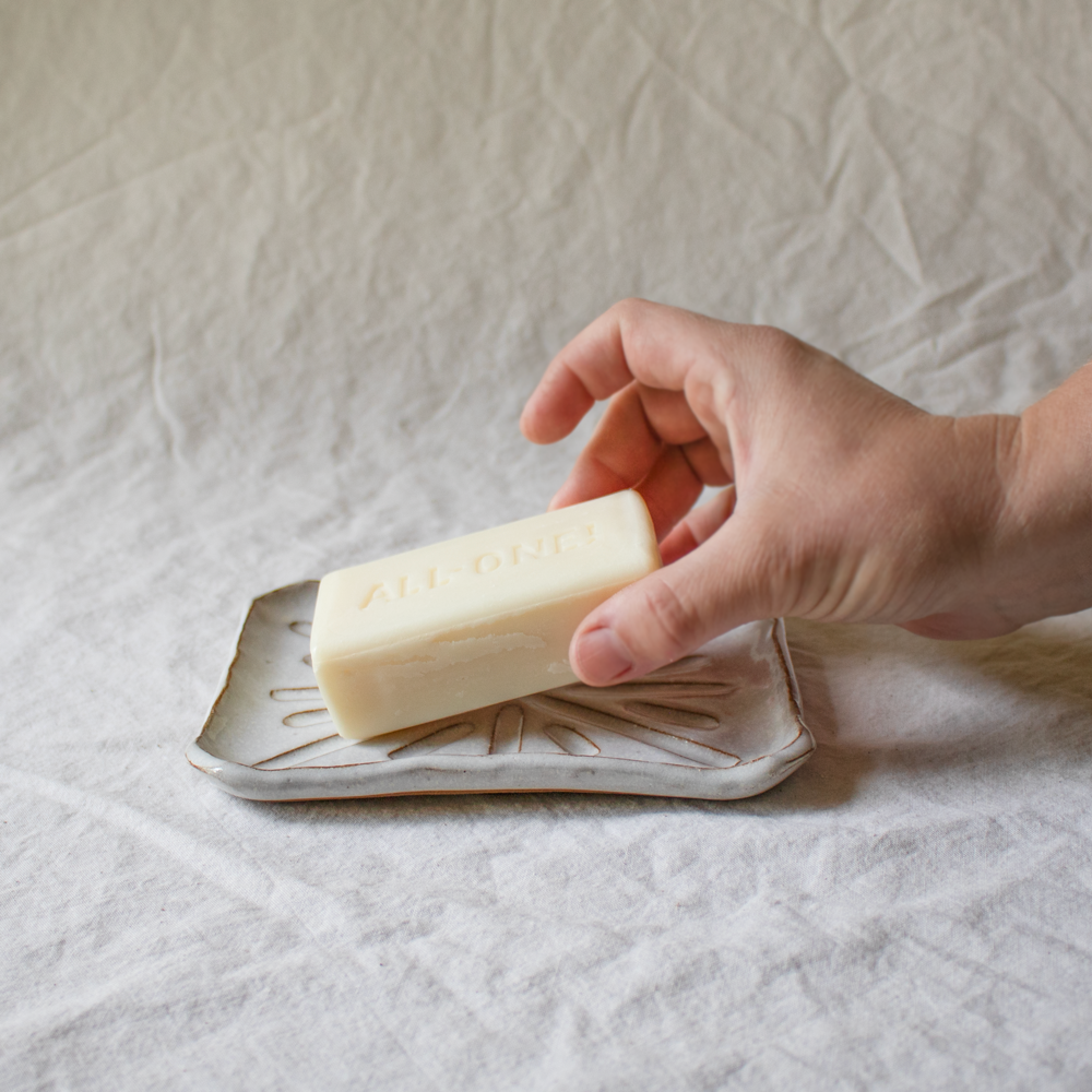 Rectangle Soap/Sponge Dish - Birch White