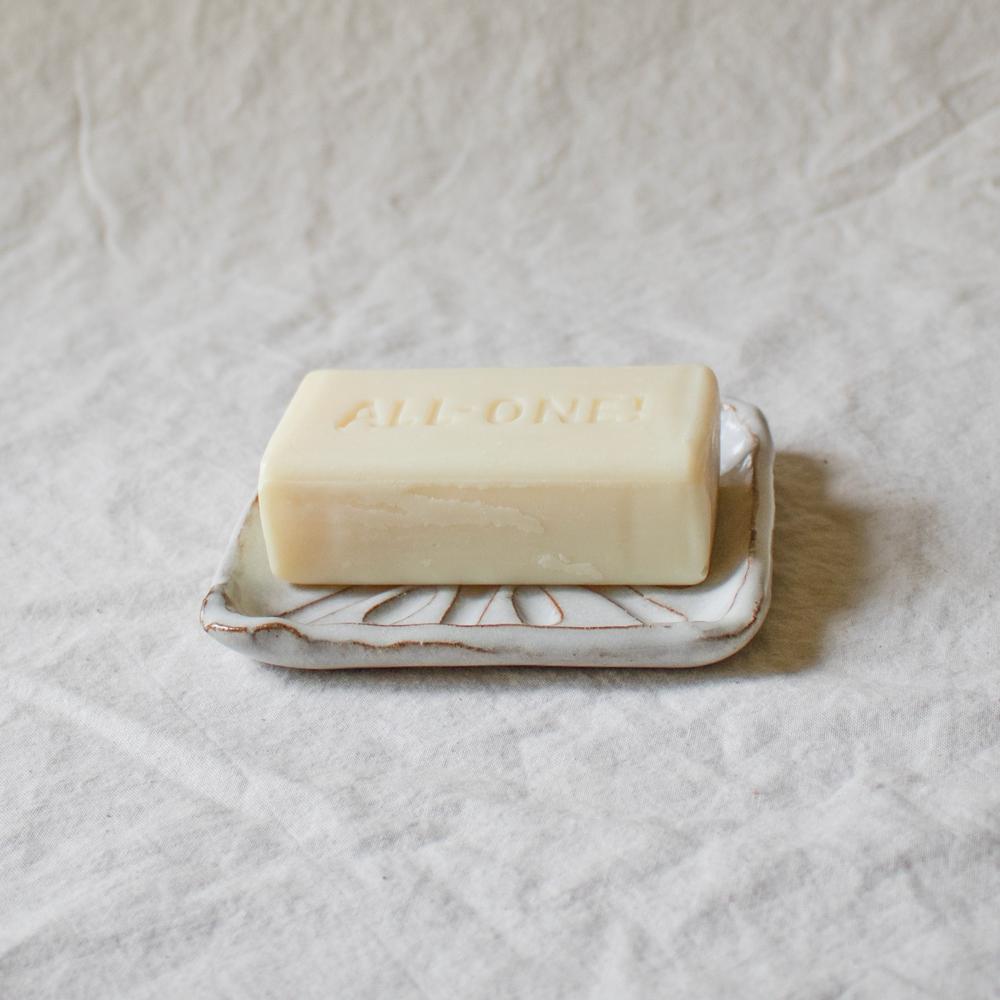 Square Soap/Sponge Dish - Birch White